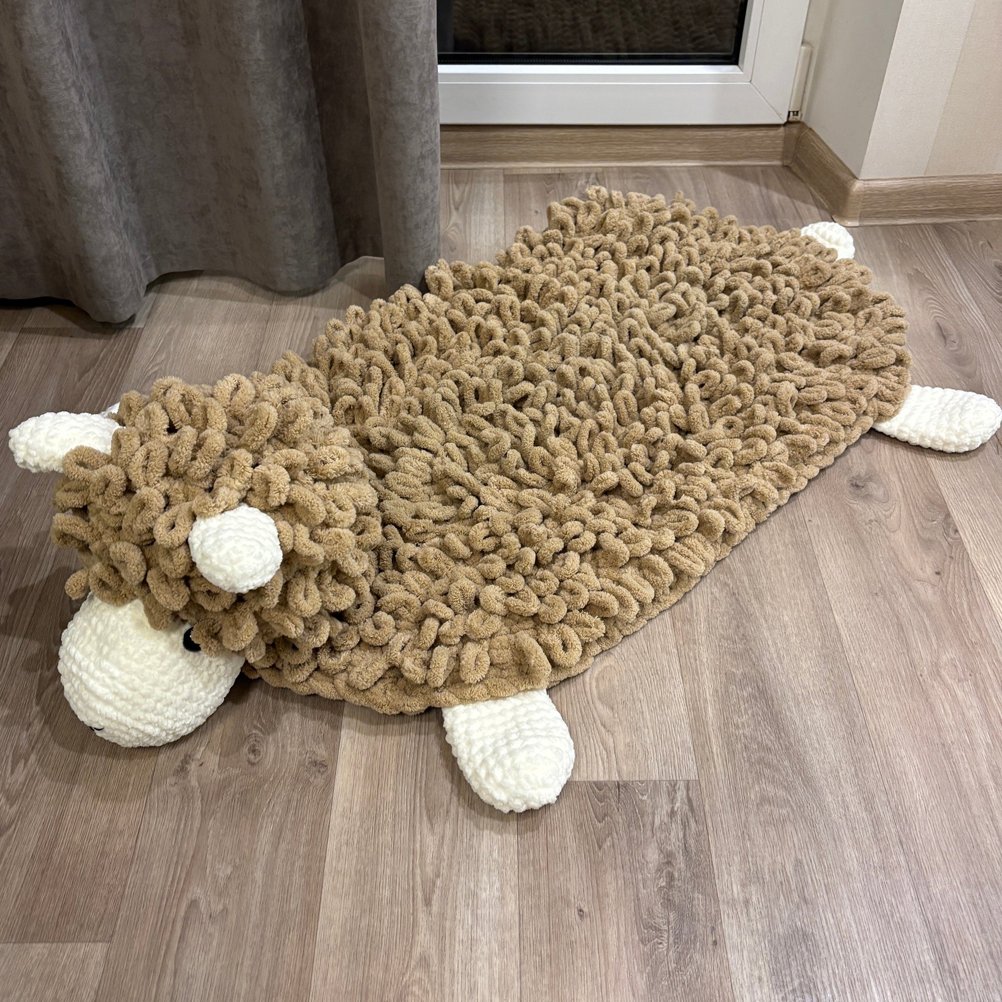 SHEEP RUG Crochet Pattern (skill level Beginner)