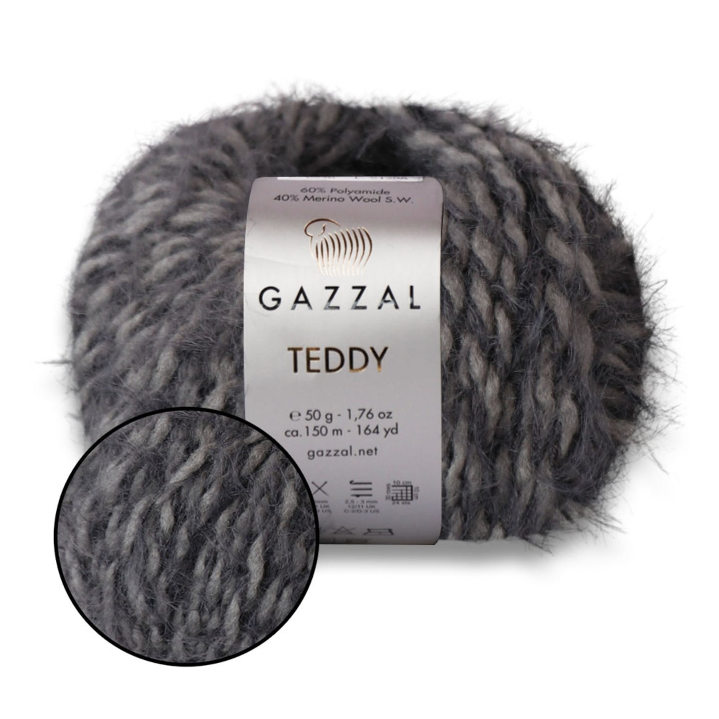 Gazzal Teddy, 26 colors, 1.76 oz / 164 yds