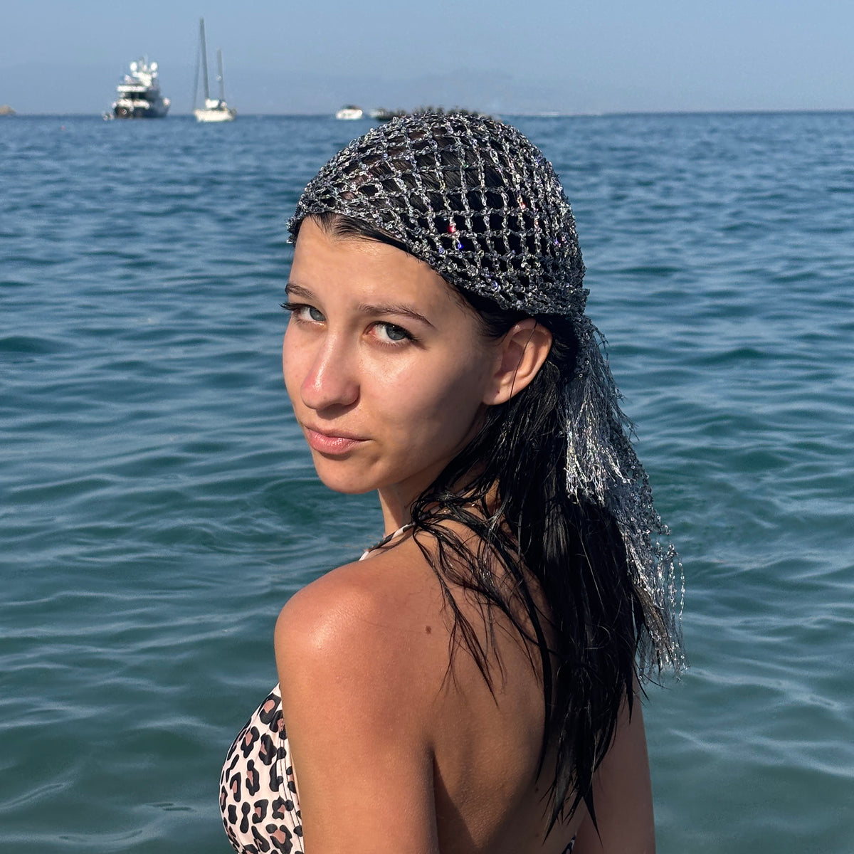 MESH BANDANA Crochet Pattern (skill level beginner)