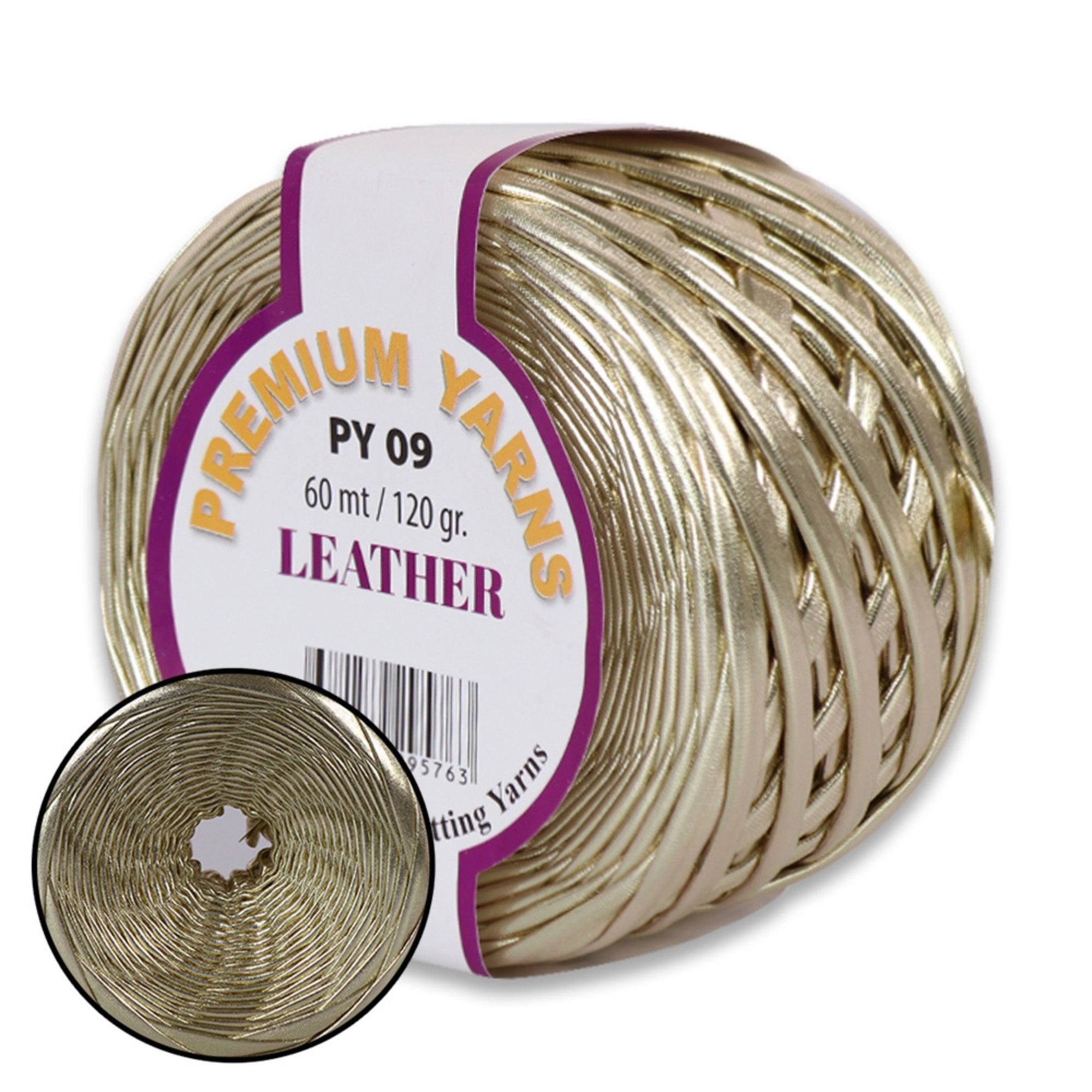 Premium Yarns Leather, 6 colors, 4.23 oz / 65.6 yards