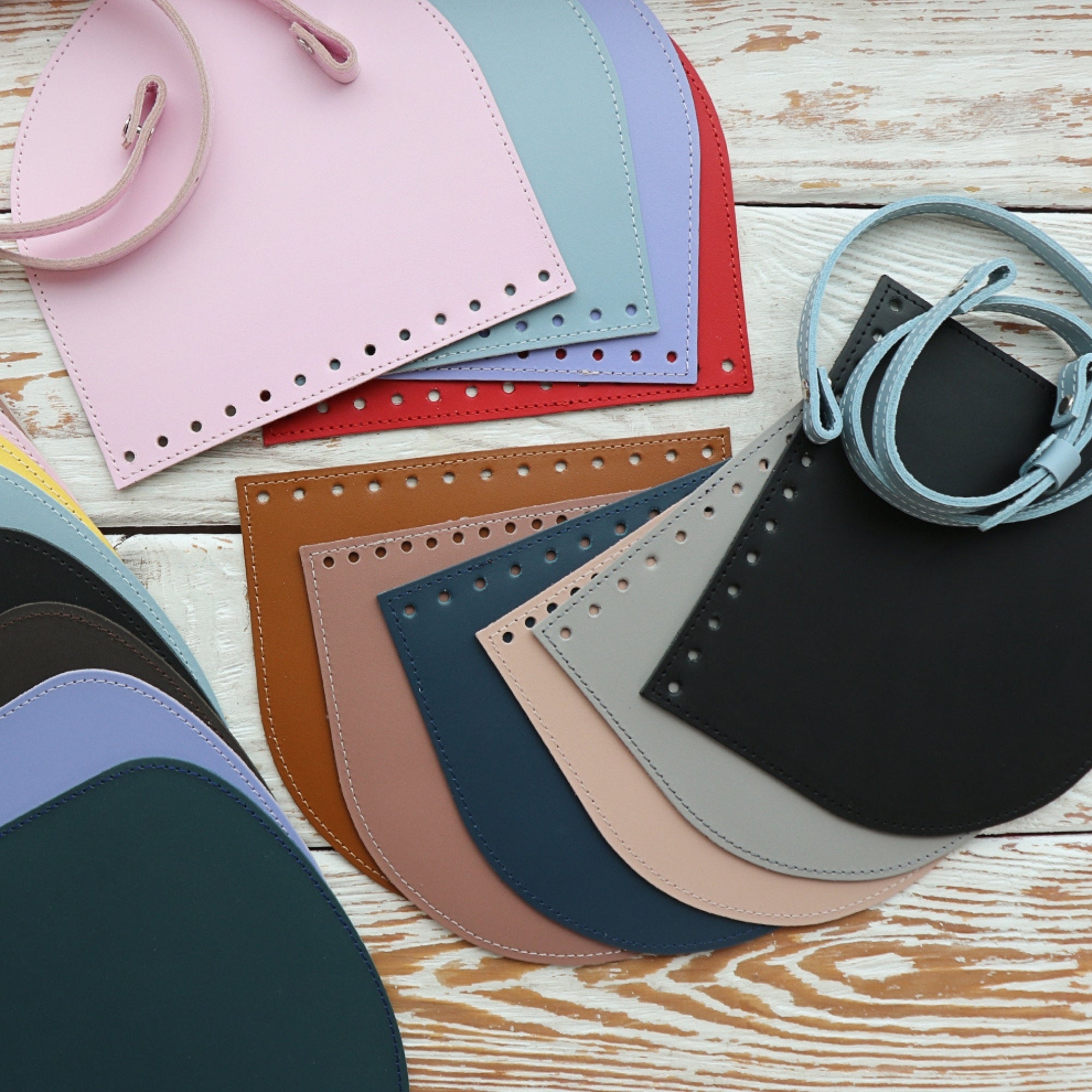 Oreo genuine leather bag set