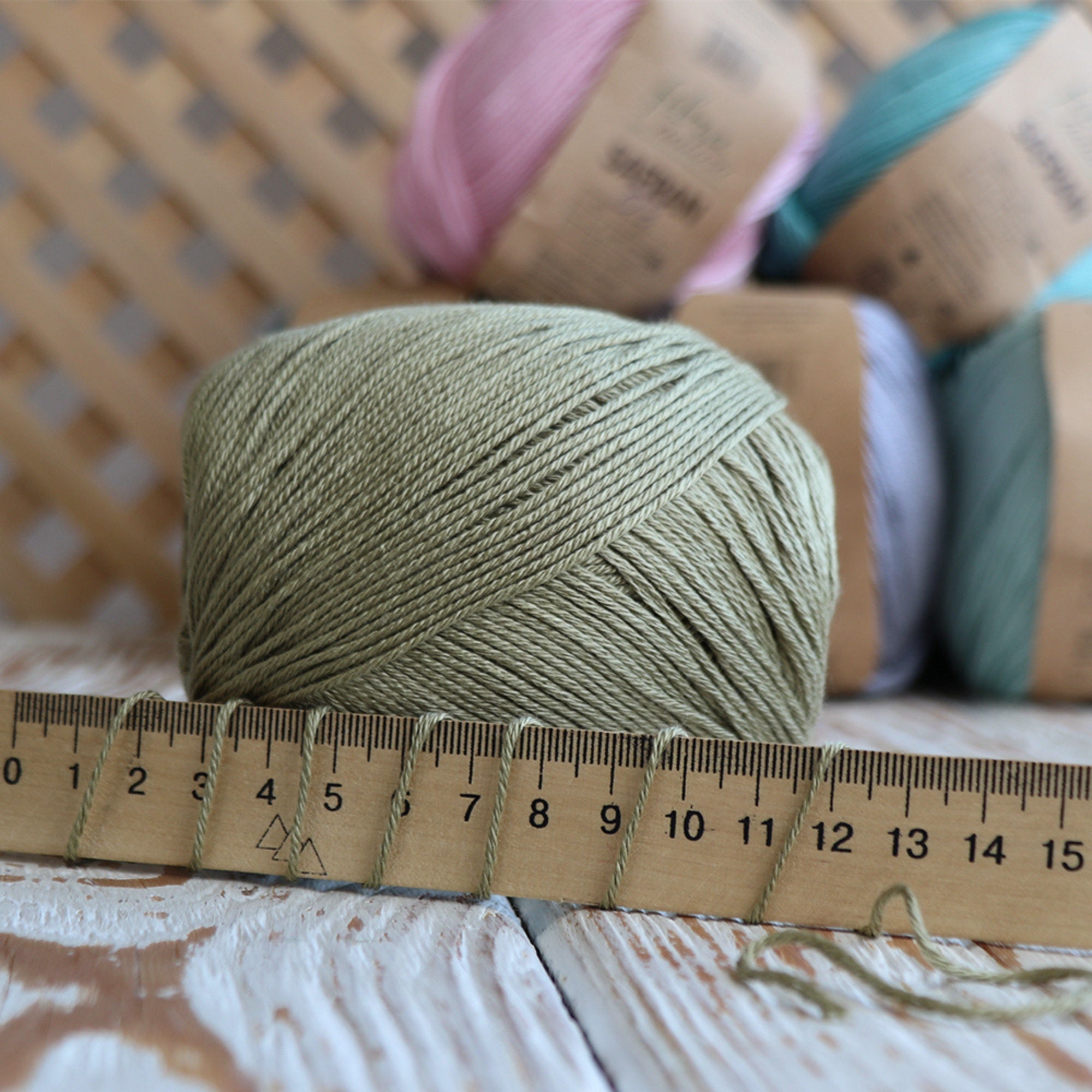 FibraNatura Safran, 8 colors, 1.76 oz / 175 yds