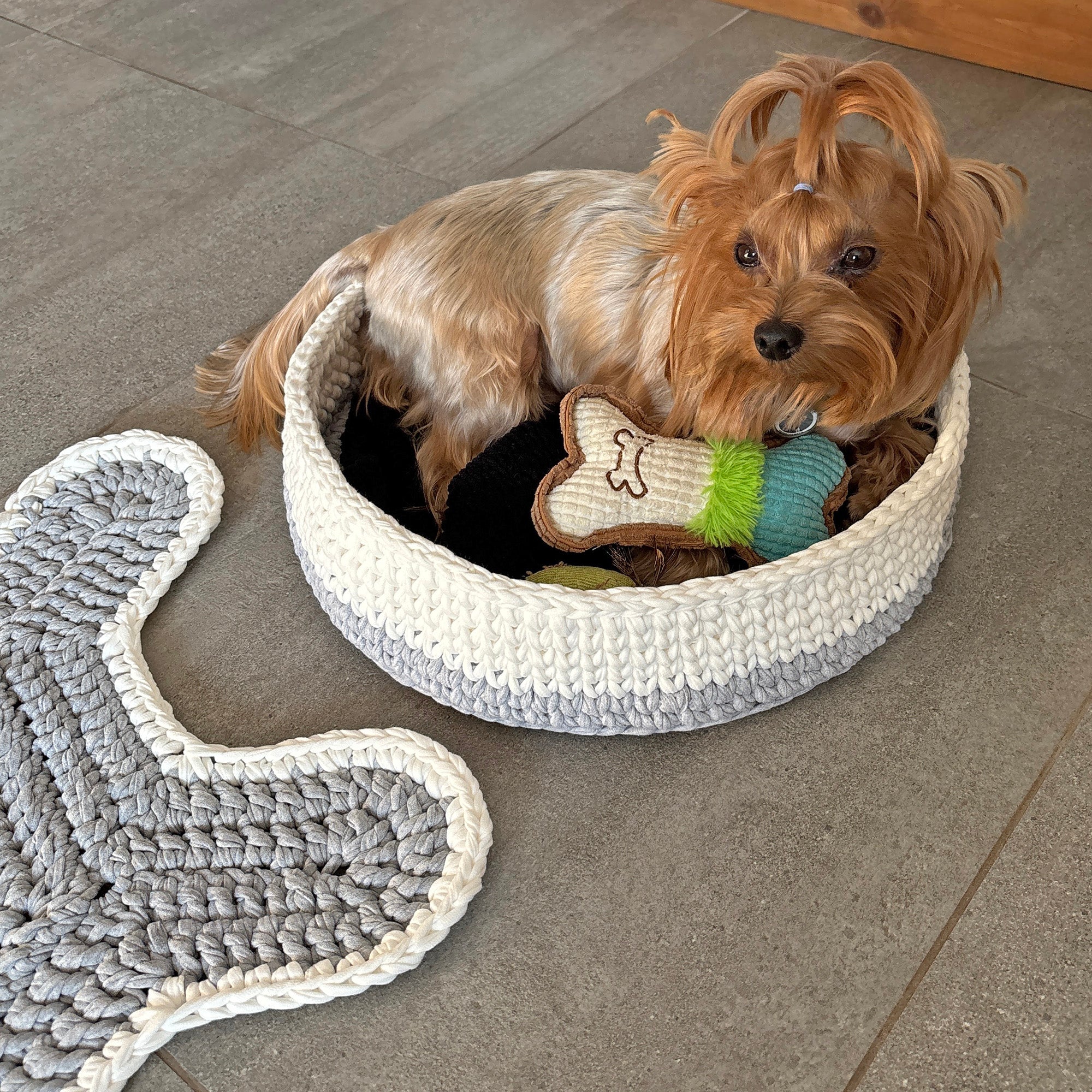 DOG BED & MAT CACTIS CAT HAT Crochet Pattern (skill level Beginner)