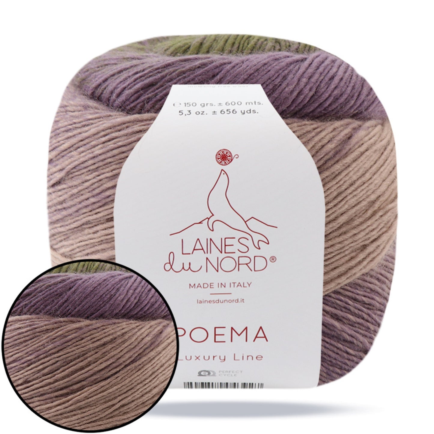Laines du Nord Poema, 8 colors, 5.29 oz / 656 yds