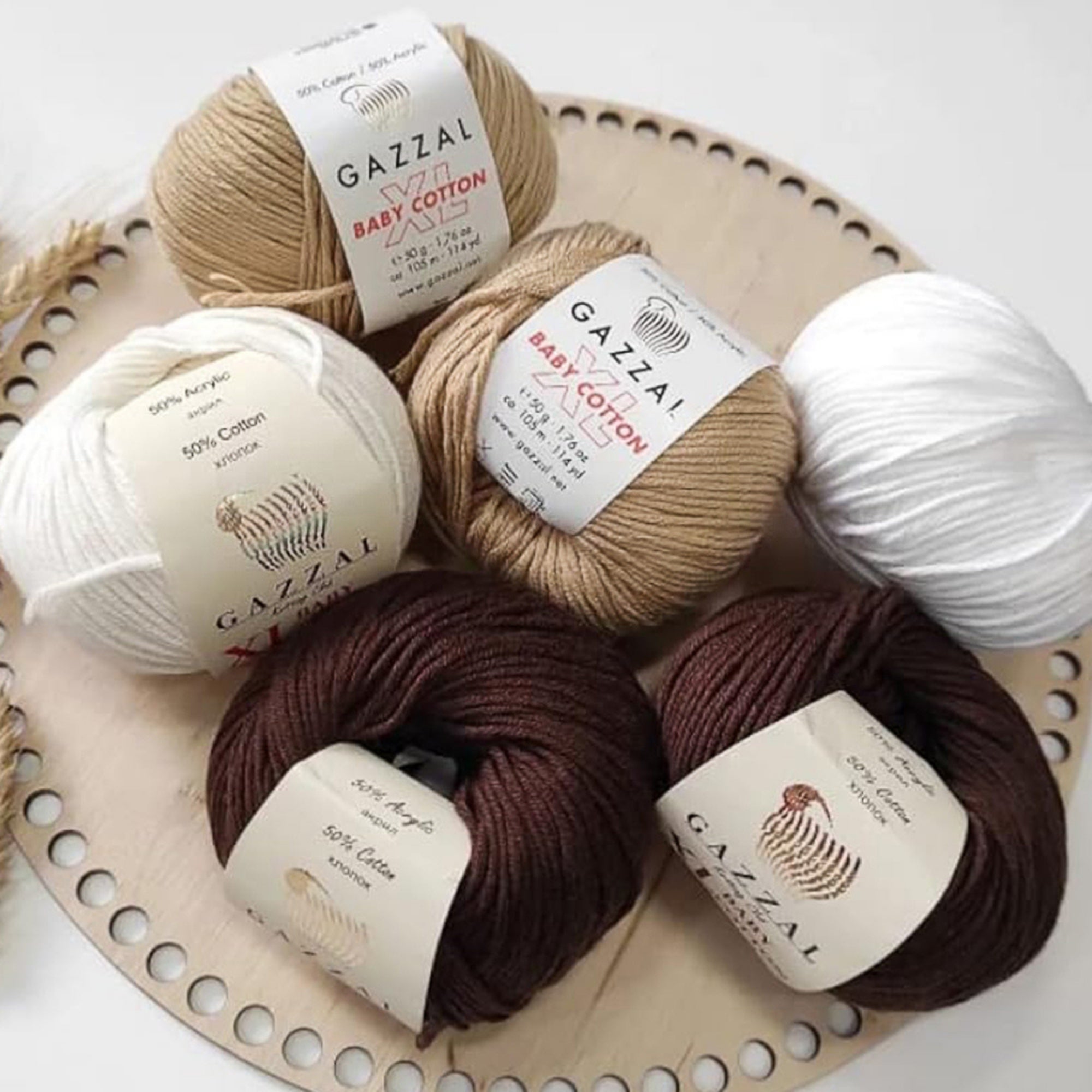 Gazzal Baby Cotton XL, 29 colors, 1.76 oz / 114 yds