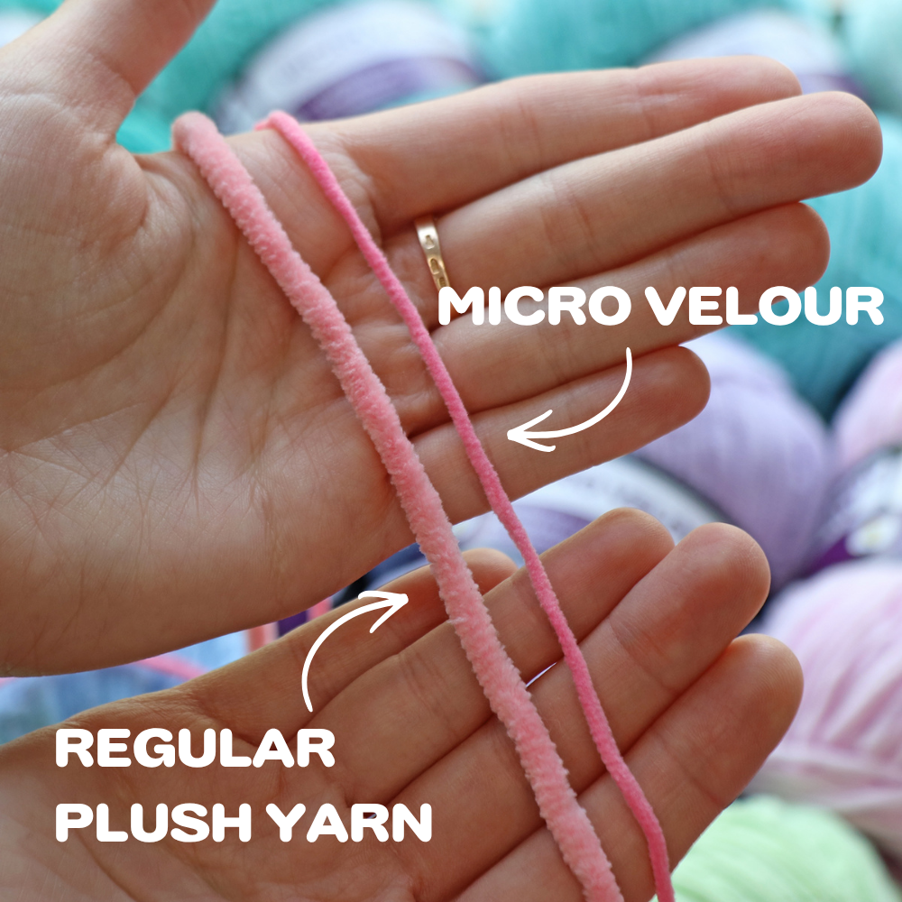 Candy-Yarn Micro Velour, 1.41 oz / 109 yds