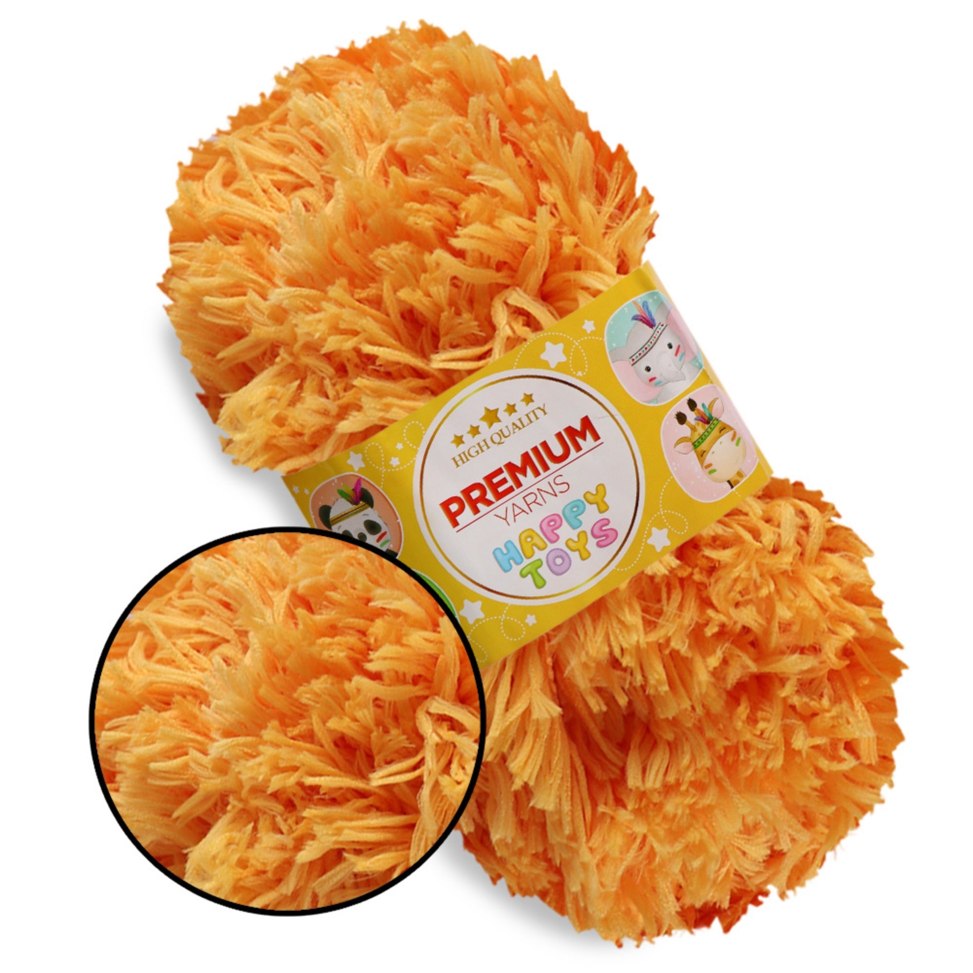 Premium Yarn Happy Toys, 5 colors, 3.5 oz / 44 yds