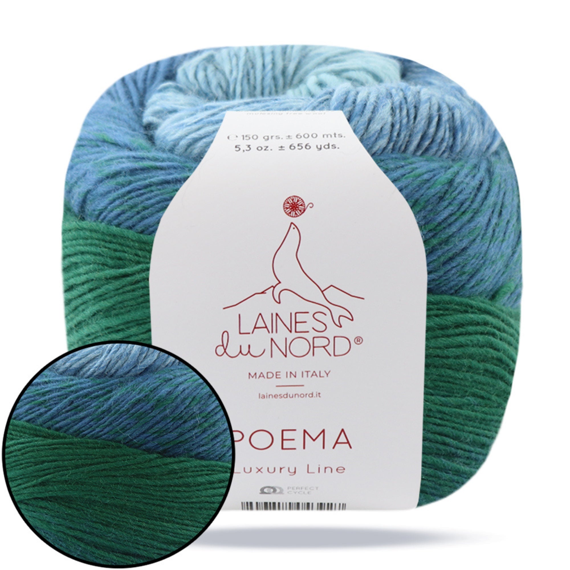 Laines du Nord Poema, 8 colors, 5.29 oz / 656 yds