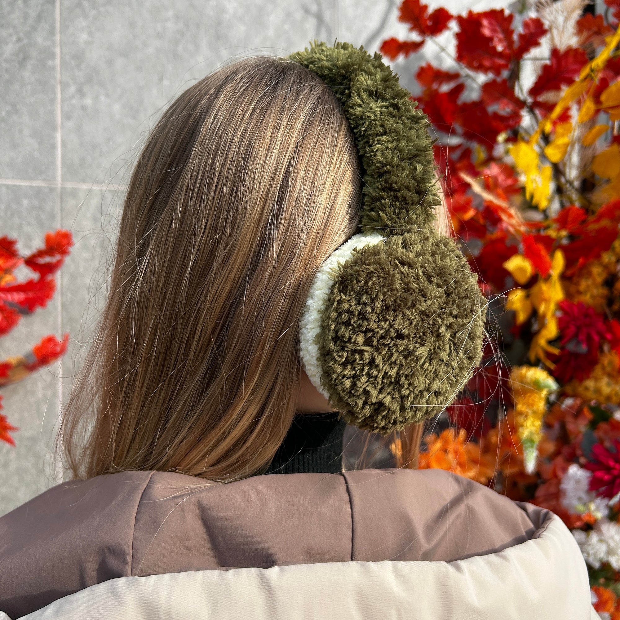 FLUFFY EARMUFFS Crochet Pattern (skill level Beginner)