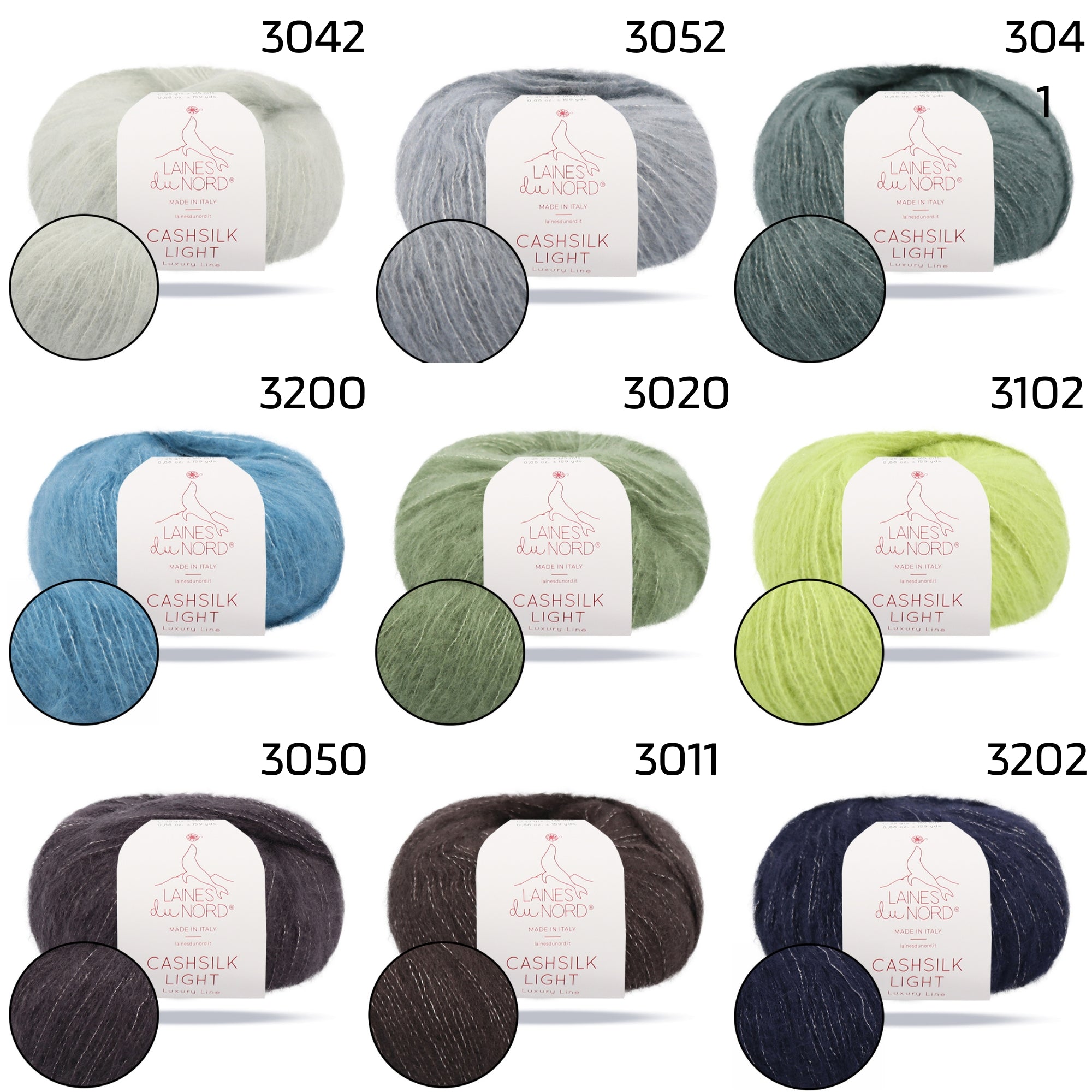 Laines du Nord Cashsilk Light, 0.88 oz / 145 yds
