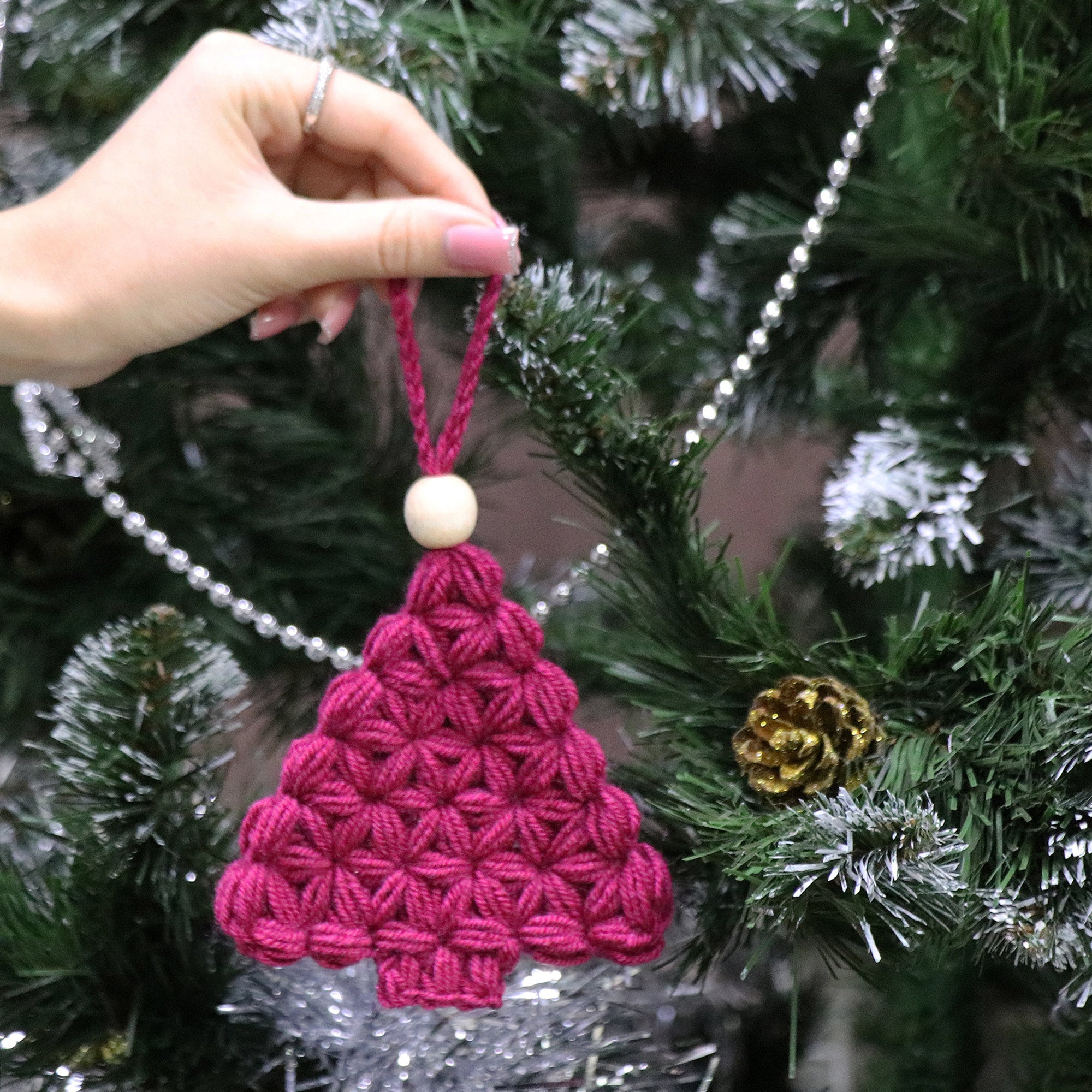 EASY JASMINE STITCH CHRISTMAS TREE Crochet Pattern (skill level Beginner)