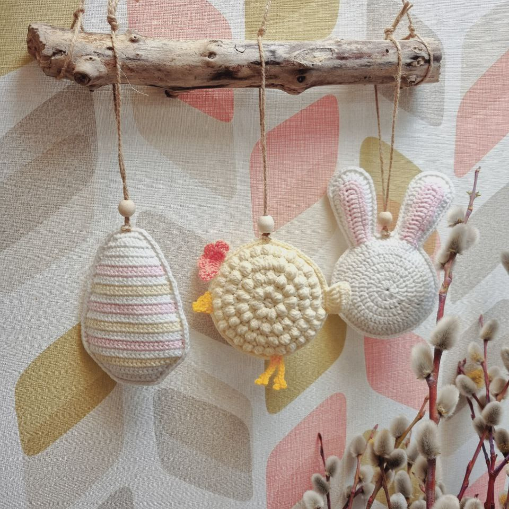 Amigurumi Bunny Egg Chick Ornaments 3-in-1 Crochet Pattern