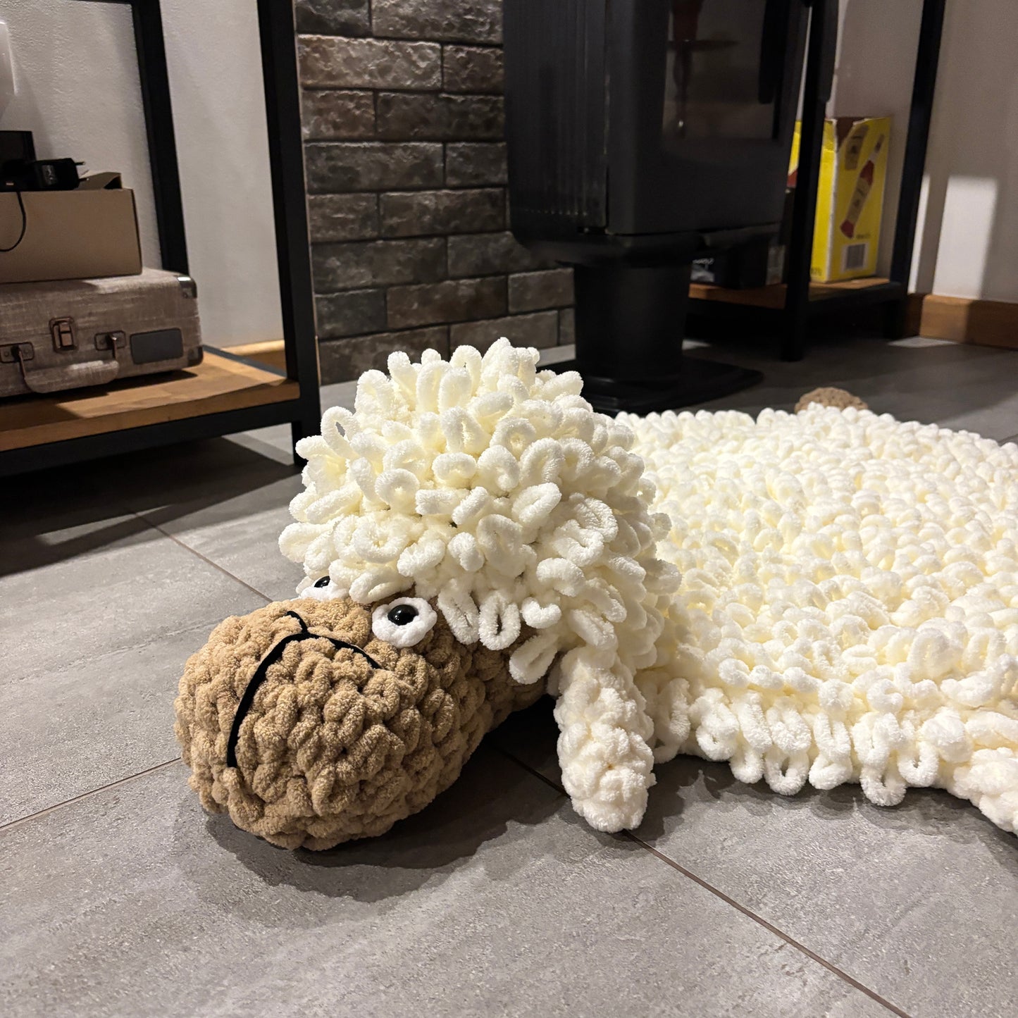 KIDS SHEEP RUG Crochet Pattern (skill level beginner)