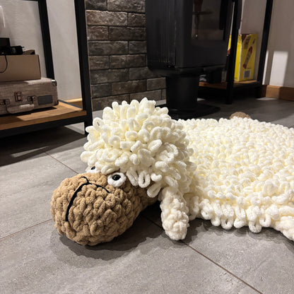 KIDS SHEEP RUG Crochet Pattern (skill level beginner)