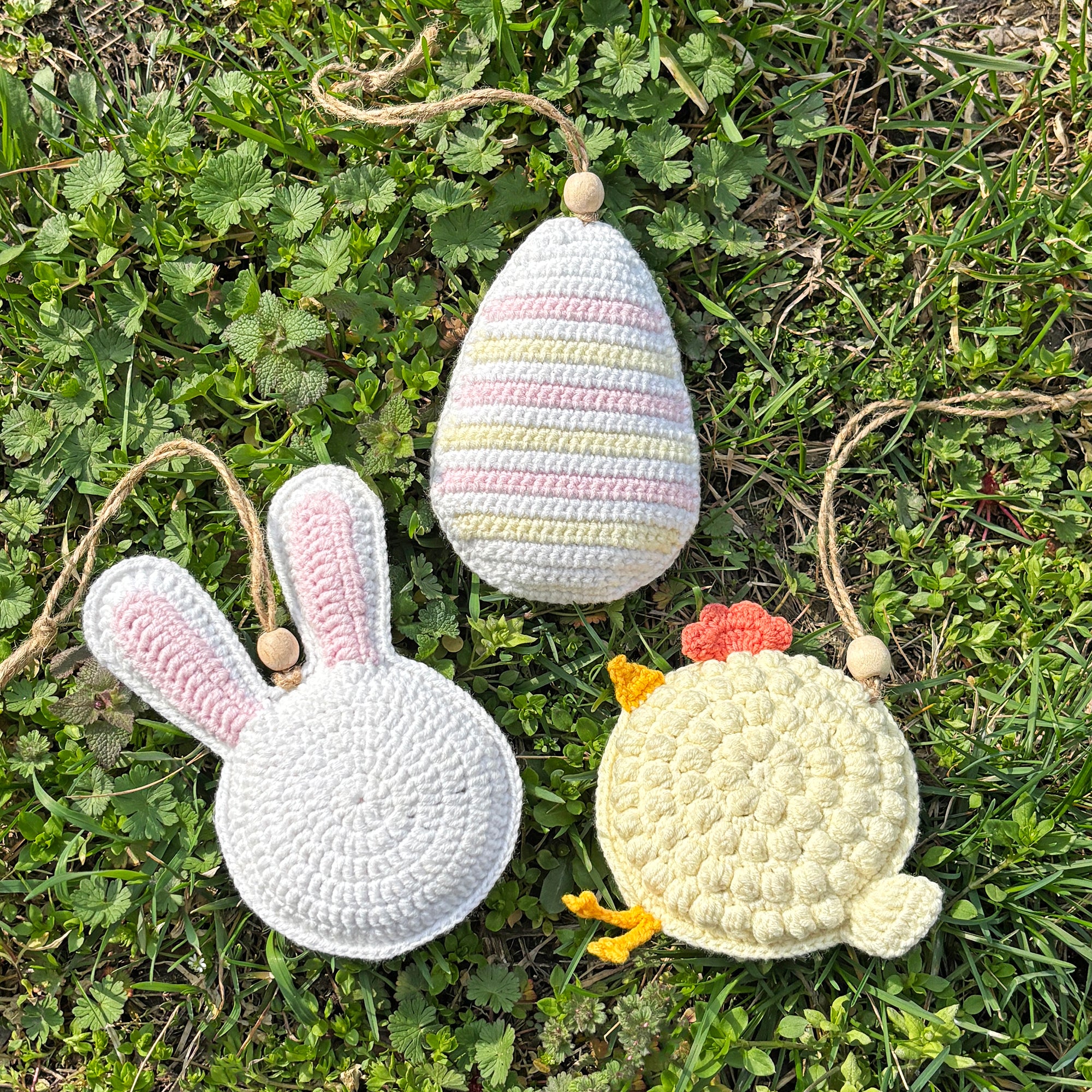 Amigurumi Bunny Egg Chick Ornaments 3-in-1 Crochet Pattern