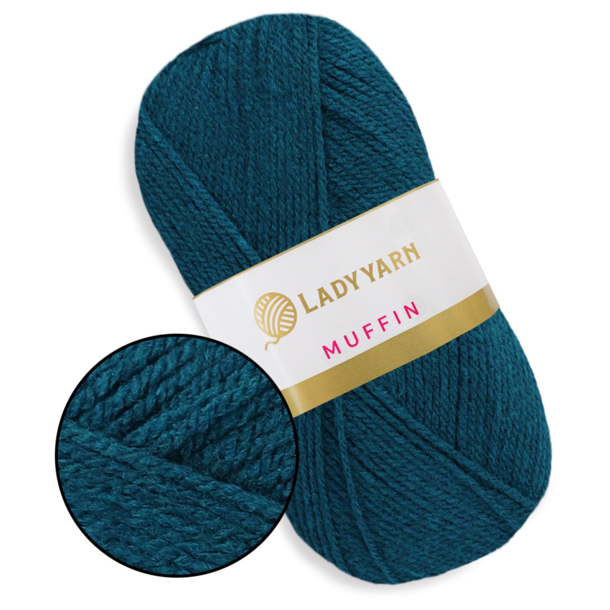Lady Yarn Muffin, 36 colors, 3.5 oz / 525 yds
