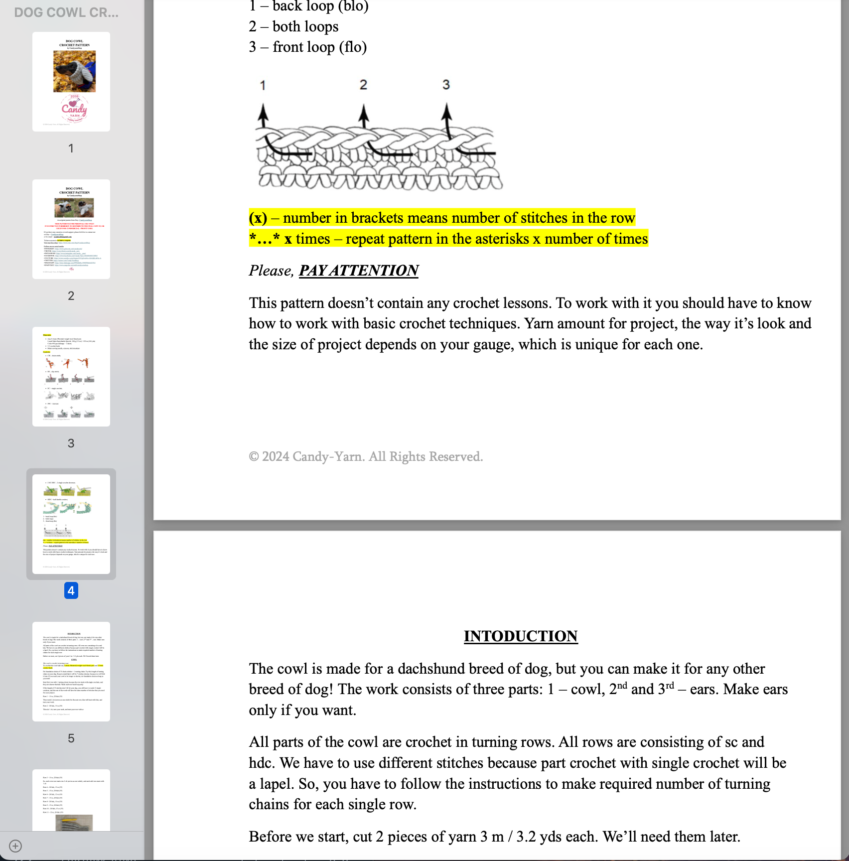DOG COWL Crochet Pattern (skill level Easy)