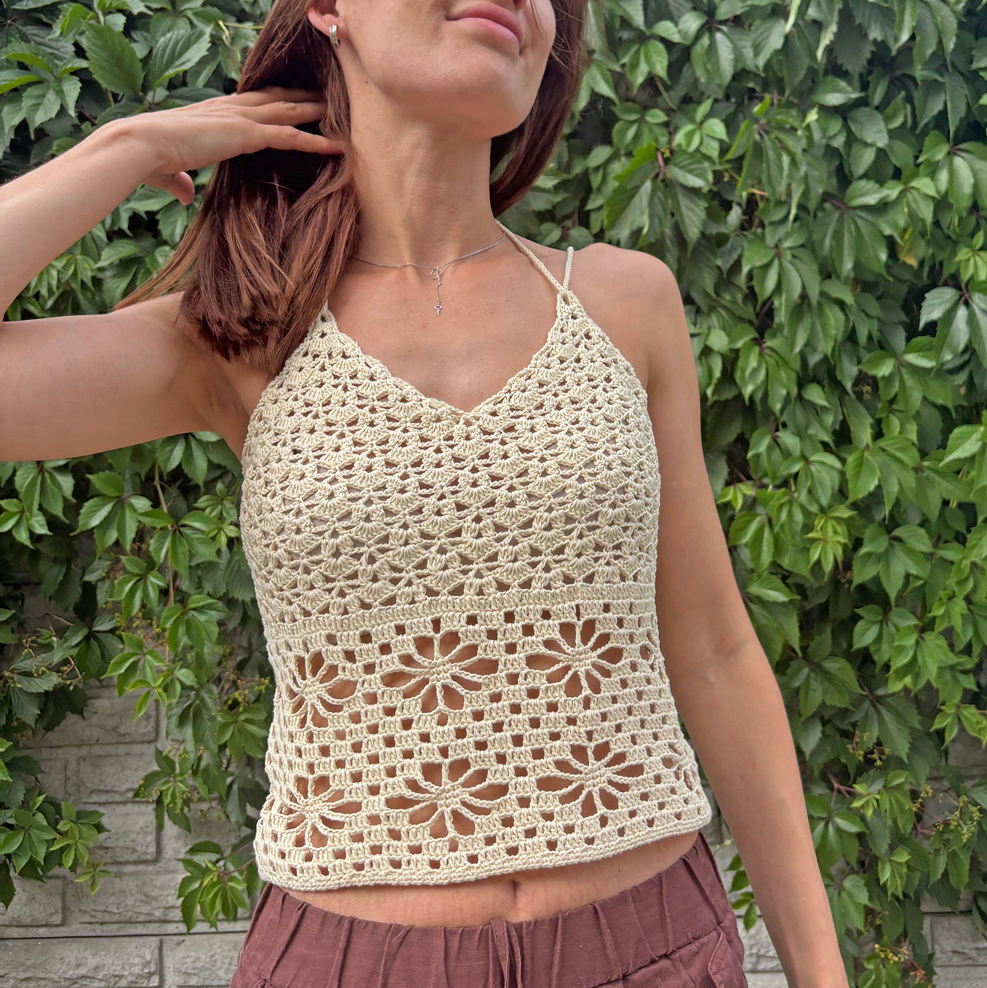 BELLA TOP Crochet Pattern (skill level intermediate)