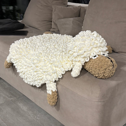 KIDS SHEEP RUG Crochet Pattern (skill level beginner)