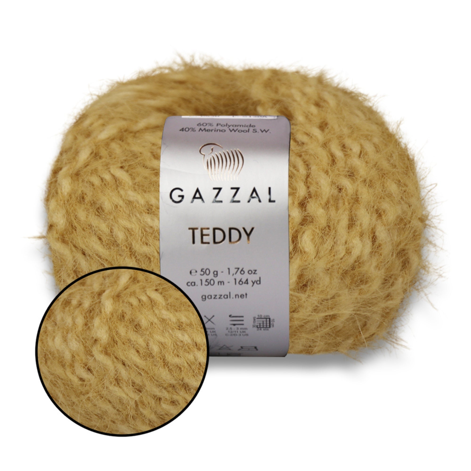 Gazzal Teddy, 26 colors, 1.76 oz / 164 yds
