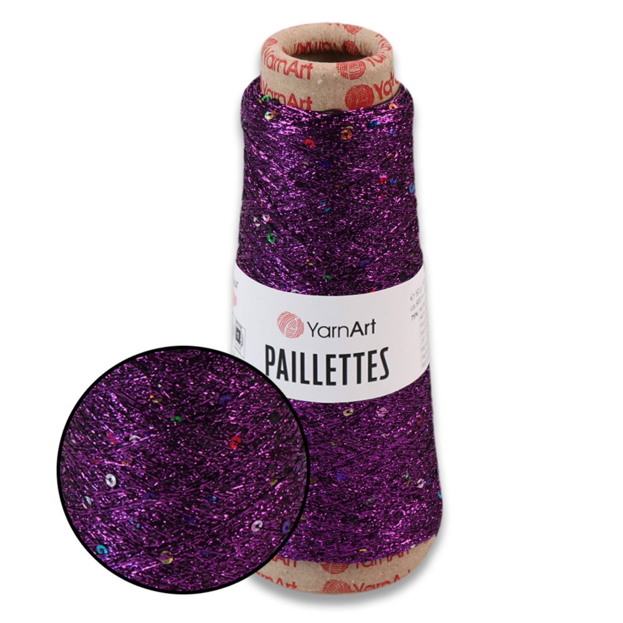 YarnArt Paillettes, 10 colors, 1.76 oz / 207 yds