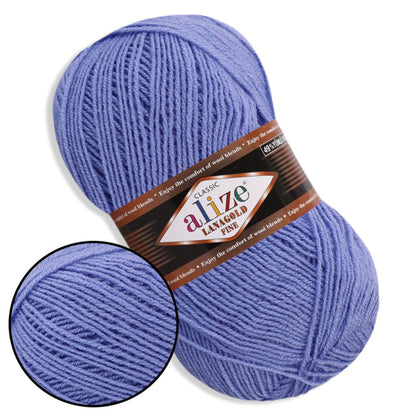 Alize LanaGold Fine, 31 colors, 3.53 oz / 426 yds