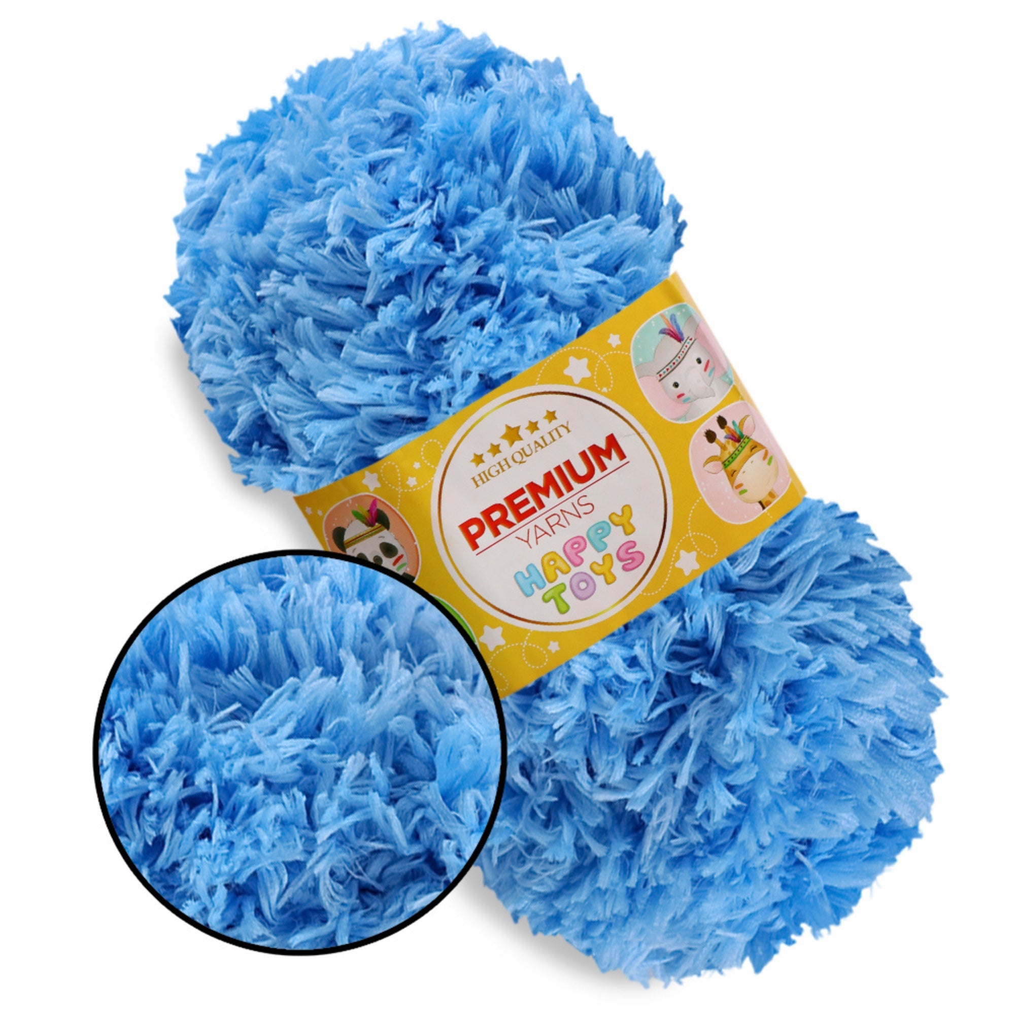 Premium Yarn Happy Toys, 5 colors, 3.5 oz / 44 yds