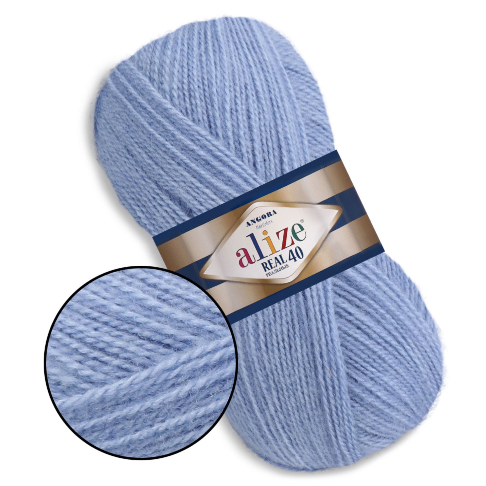 Alize Angora Real 40, 36 colors, 3.5 oz / 525 yds