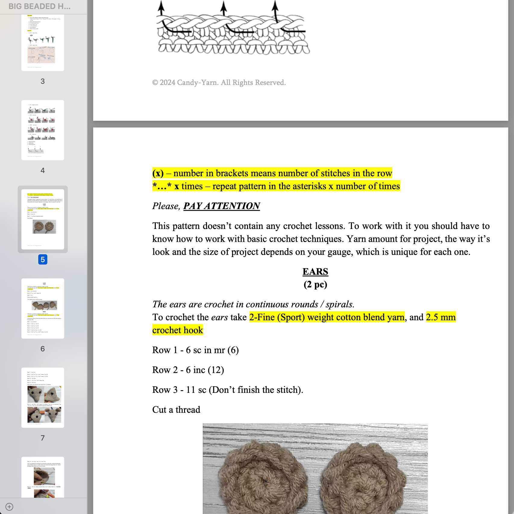 2 IN 1 BEAD HEDGEHOGS Crochet Pattern (skill level Intermediate)
