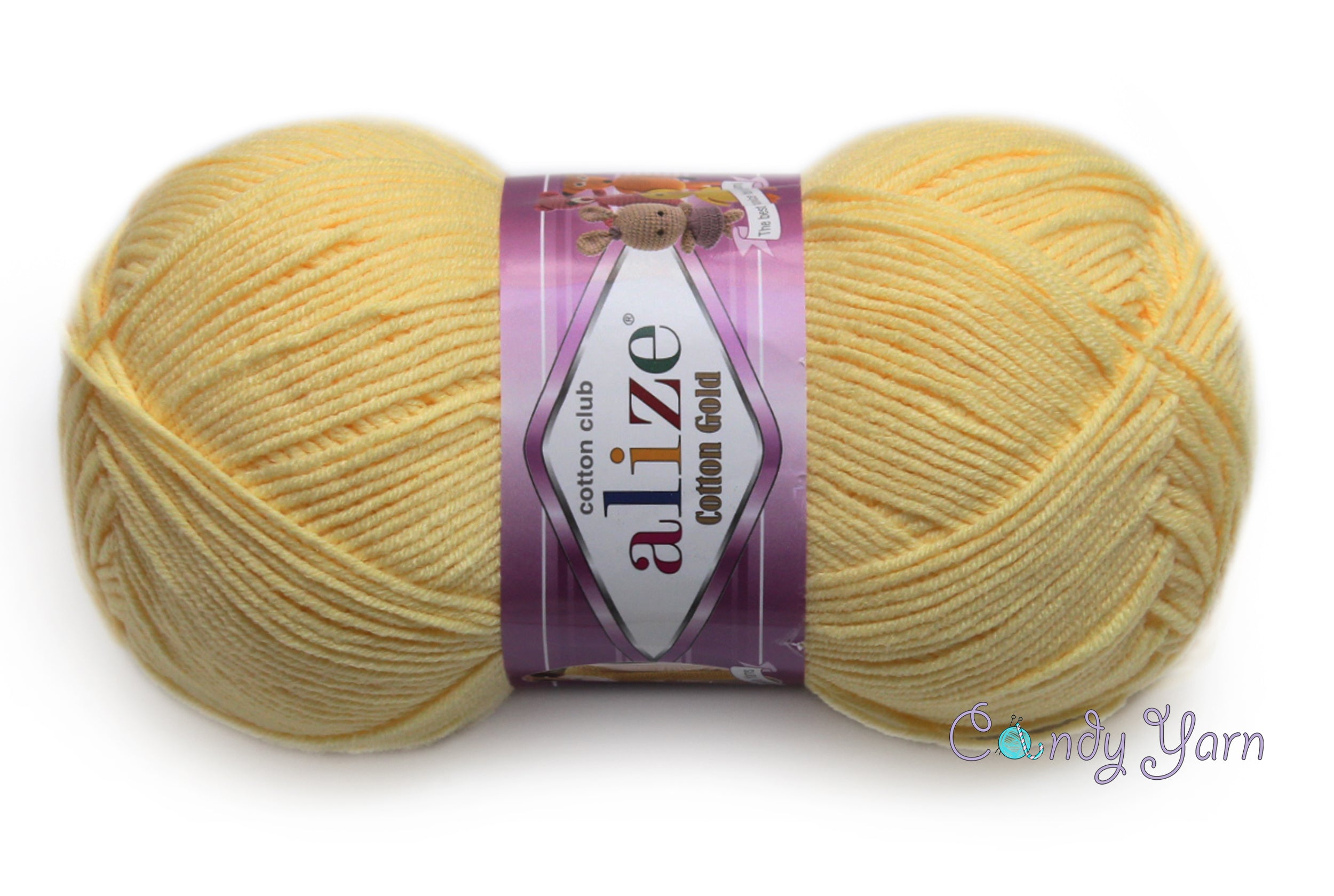 Alize Cotton Gold Yarn, 57 colors, 3.5 oz / 361 yds