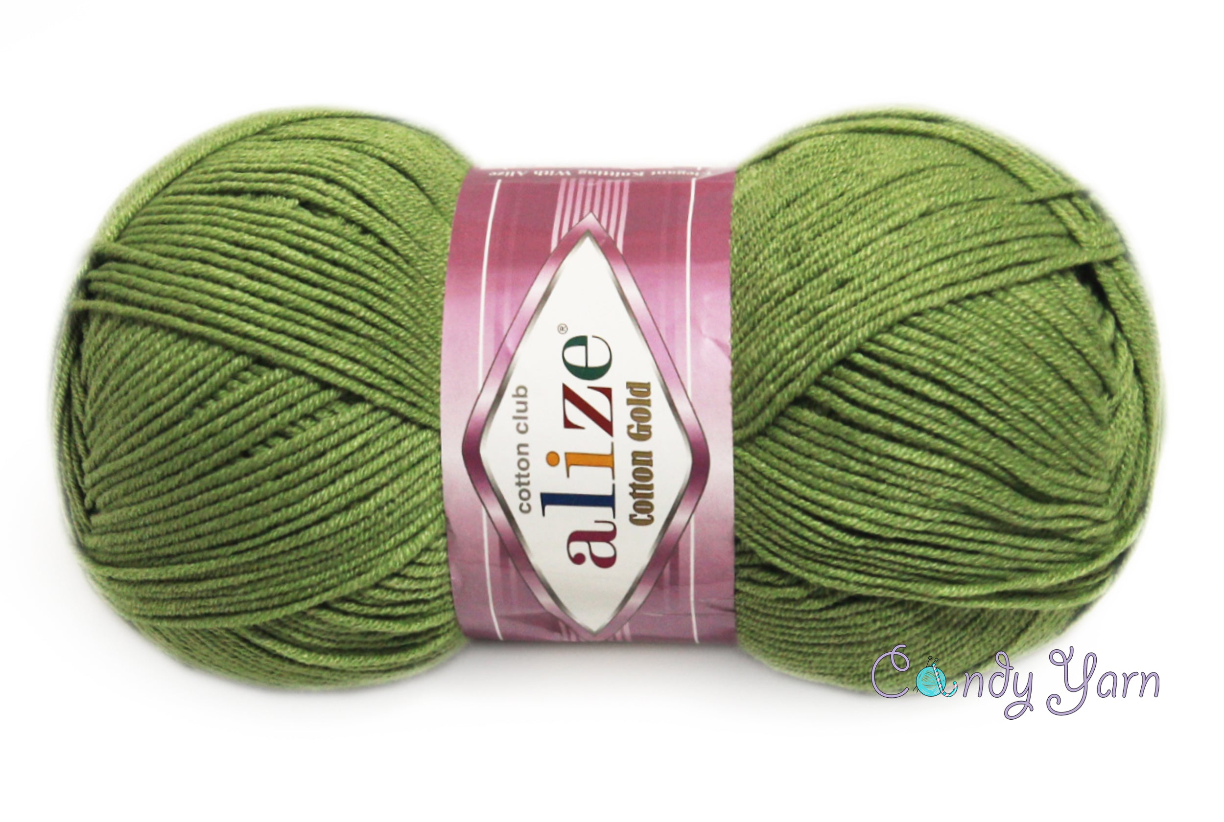 Alize Cotton Gold Yarn, 57 colors, 3.5 oz / 361 yds