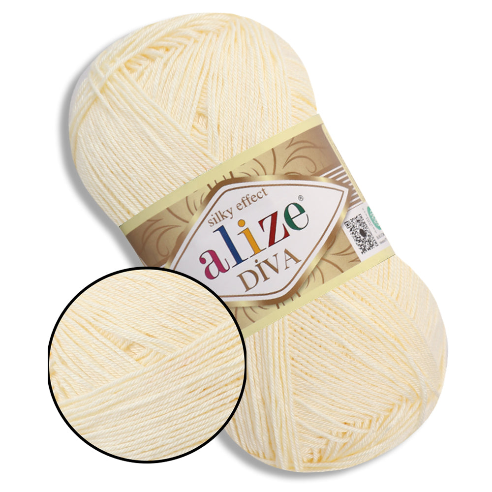 Alize Diva, 54 Colors, 3.52 oz / 383 yds