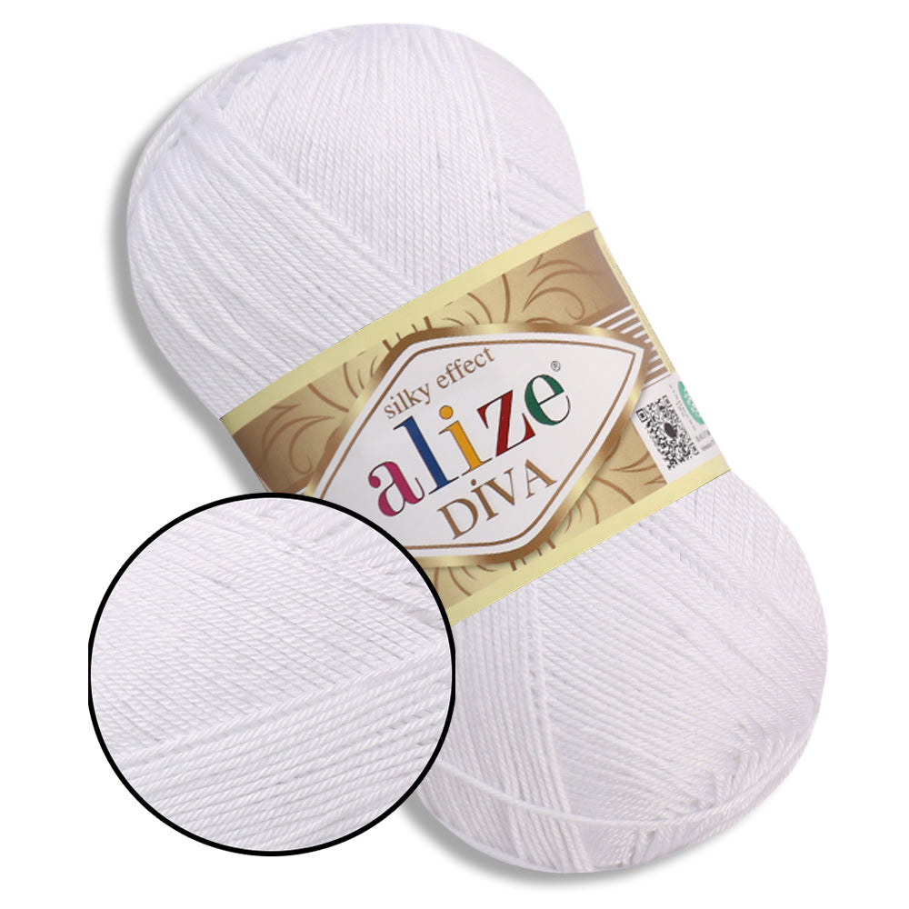 Alize Diva, 54 Colors, 3.52 oz / 383 yds