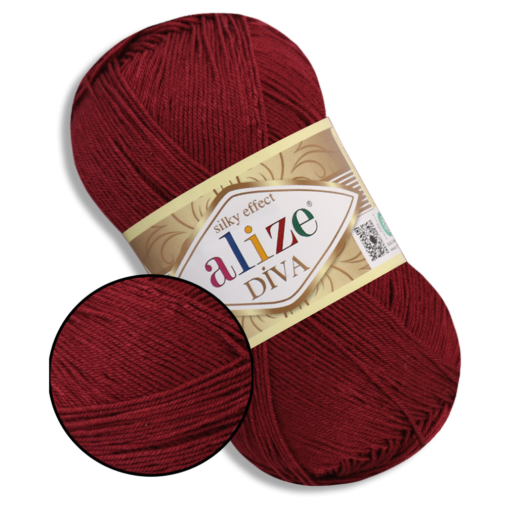 Alize Diva, 54 Colors, 3.52 oz / 383 yds