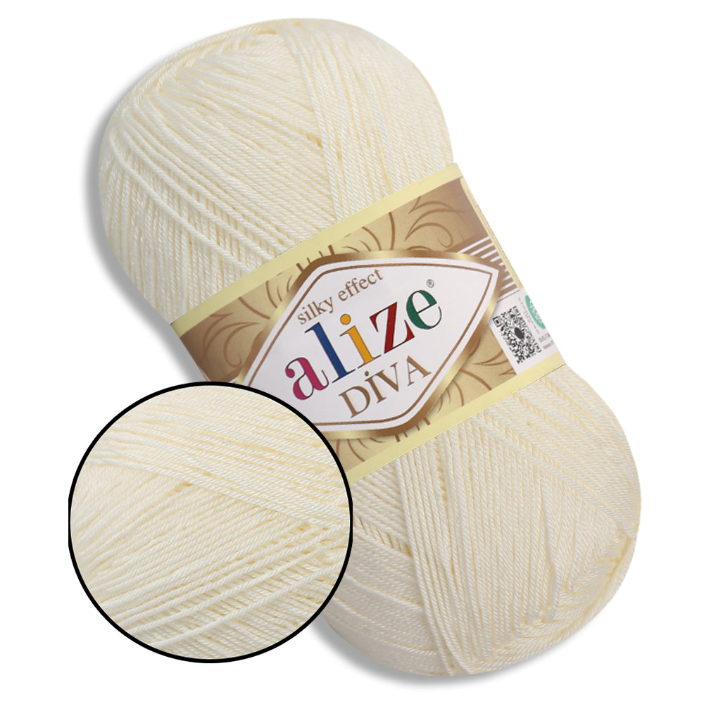 Alize Diva, 54 Colors, 3.52 oz / 383 yds