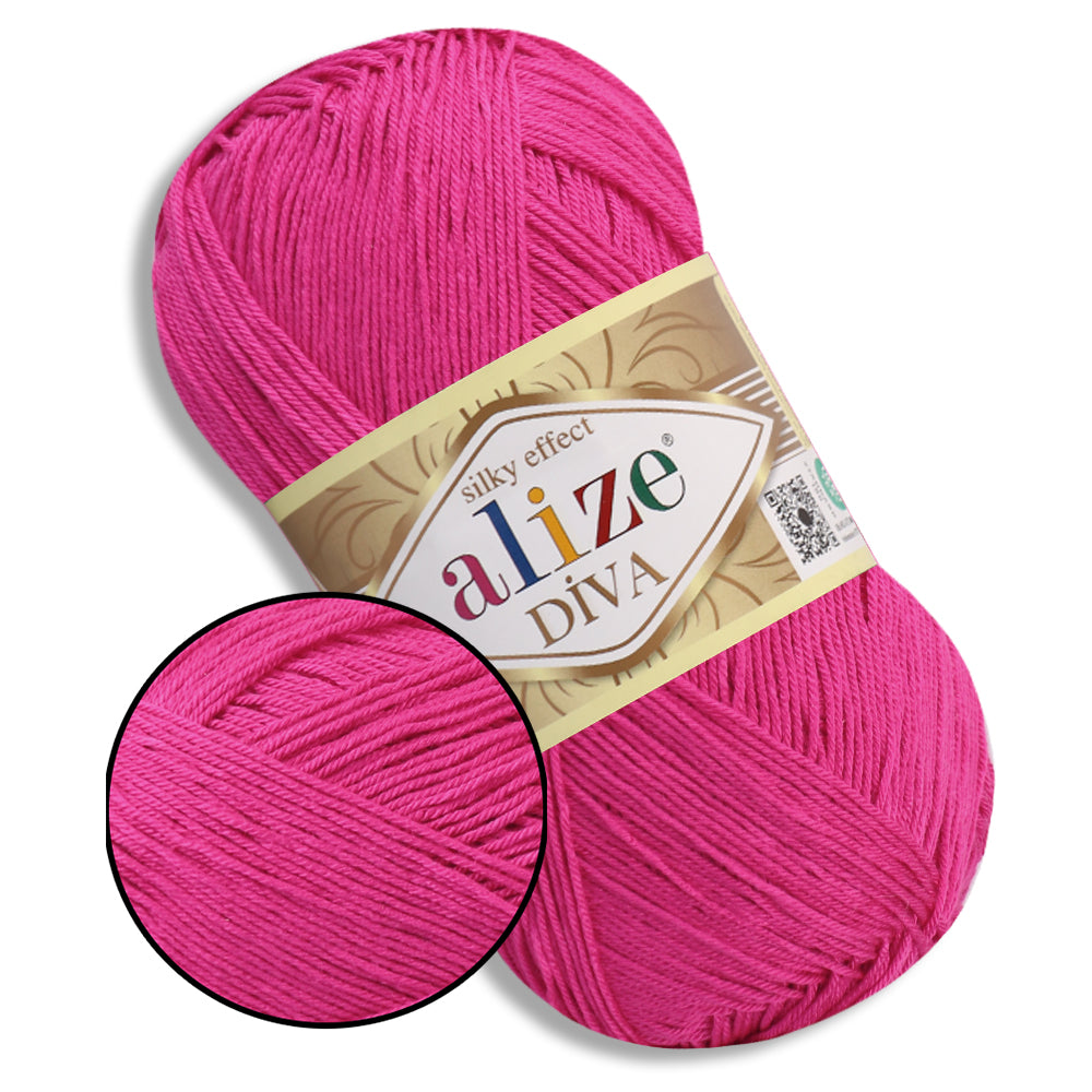 Alize Diva, 54 Colors, 3.52 oz / 383 yds