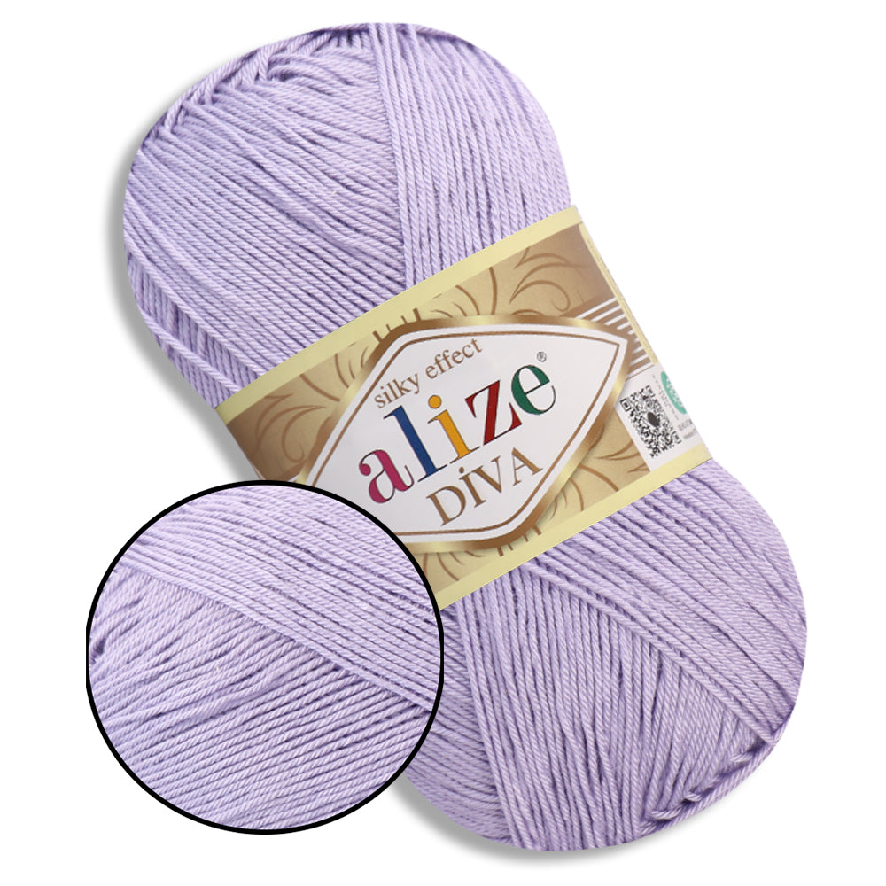 Alize Diva, 54 Colors, 3.52 oz / 383 yds