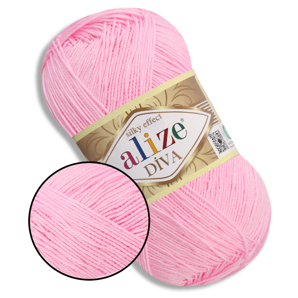 Alize Diva, 54 Colors, 3.52 oz / 383 yds