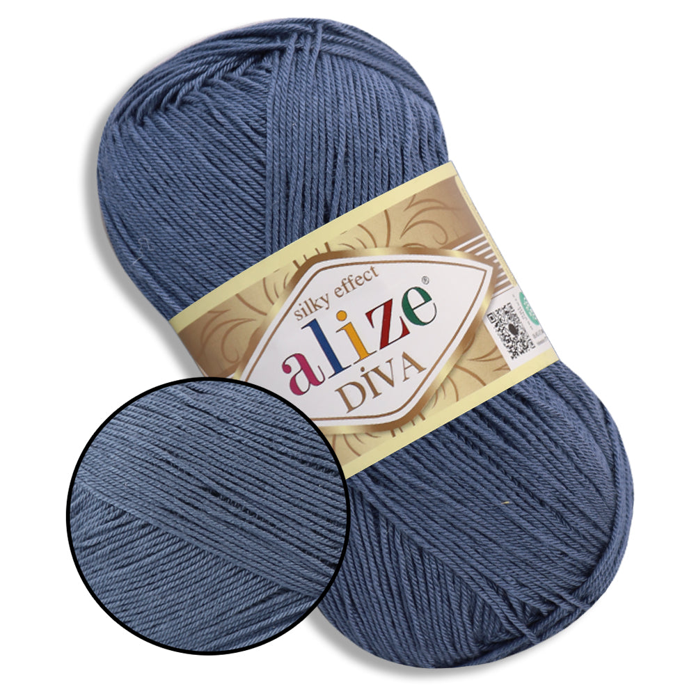 Alize Diva, 54 Colors, 3.52 oz / 383 yds
