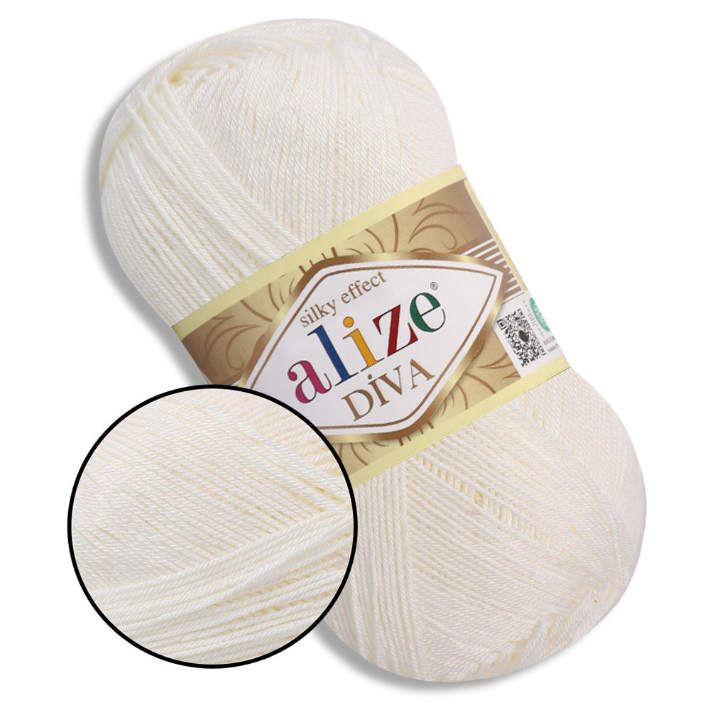 Alize Diva, 54 Colors, 3.52 oz / 383 yds