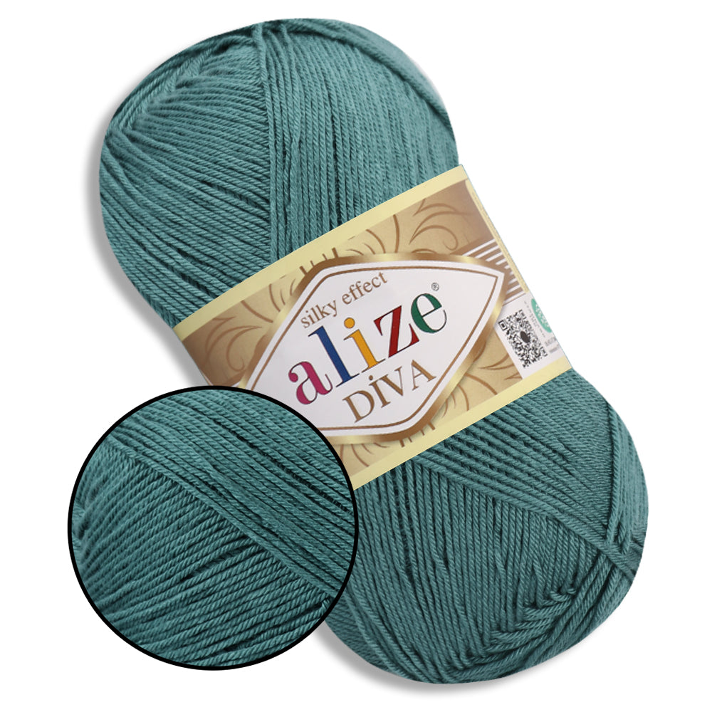Alize Diva, 54 Colors, 3.52 oz / 383 yds