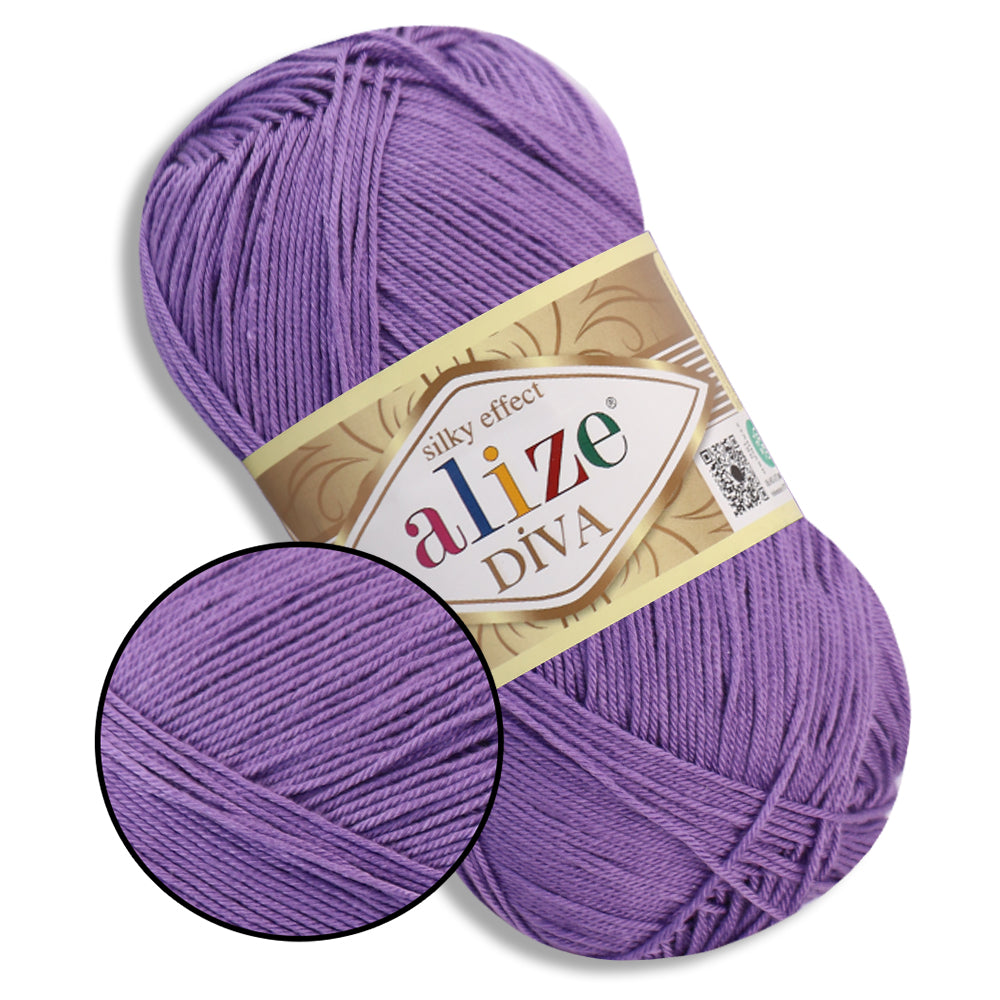 Alize Diva, 54 Colors, 3.52 oz / 383 yds