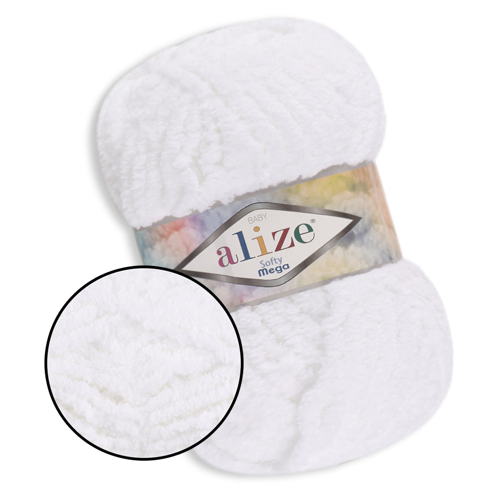 Alize Softy Mega, 34 colors, 3.5 oz / 131 yds