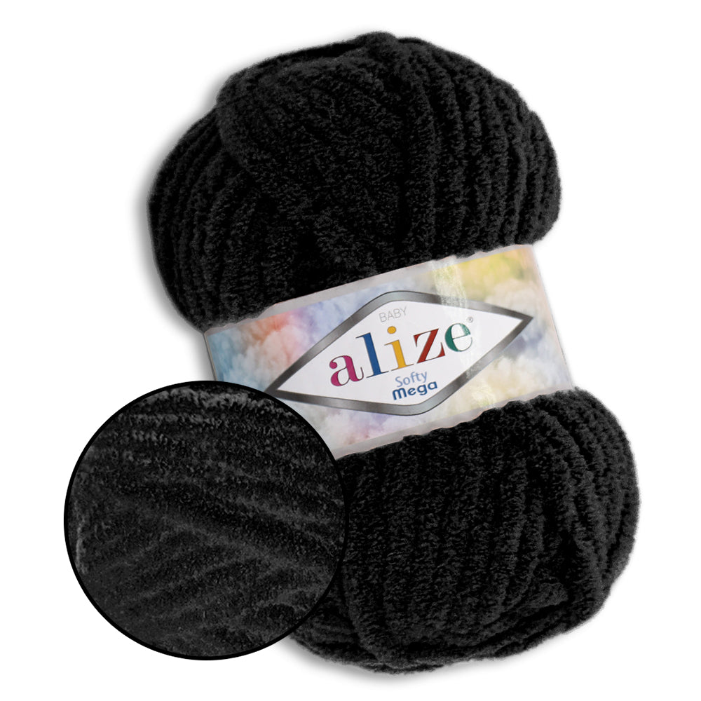 Alize Softy Mega, 34 colors, 3.5 oz / 131 yds