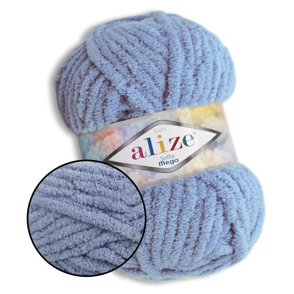 Alize Softy Mega, 34 colors, 3.5 oz / 131 yds