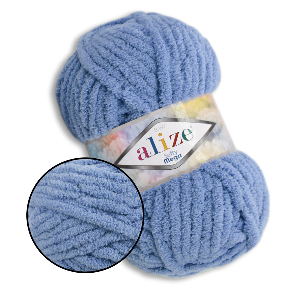 Alize Softy Mega, 34 colors, 3.5 oz / 131 yds