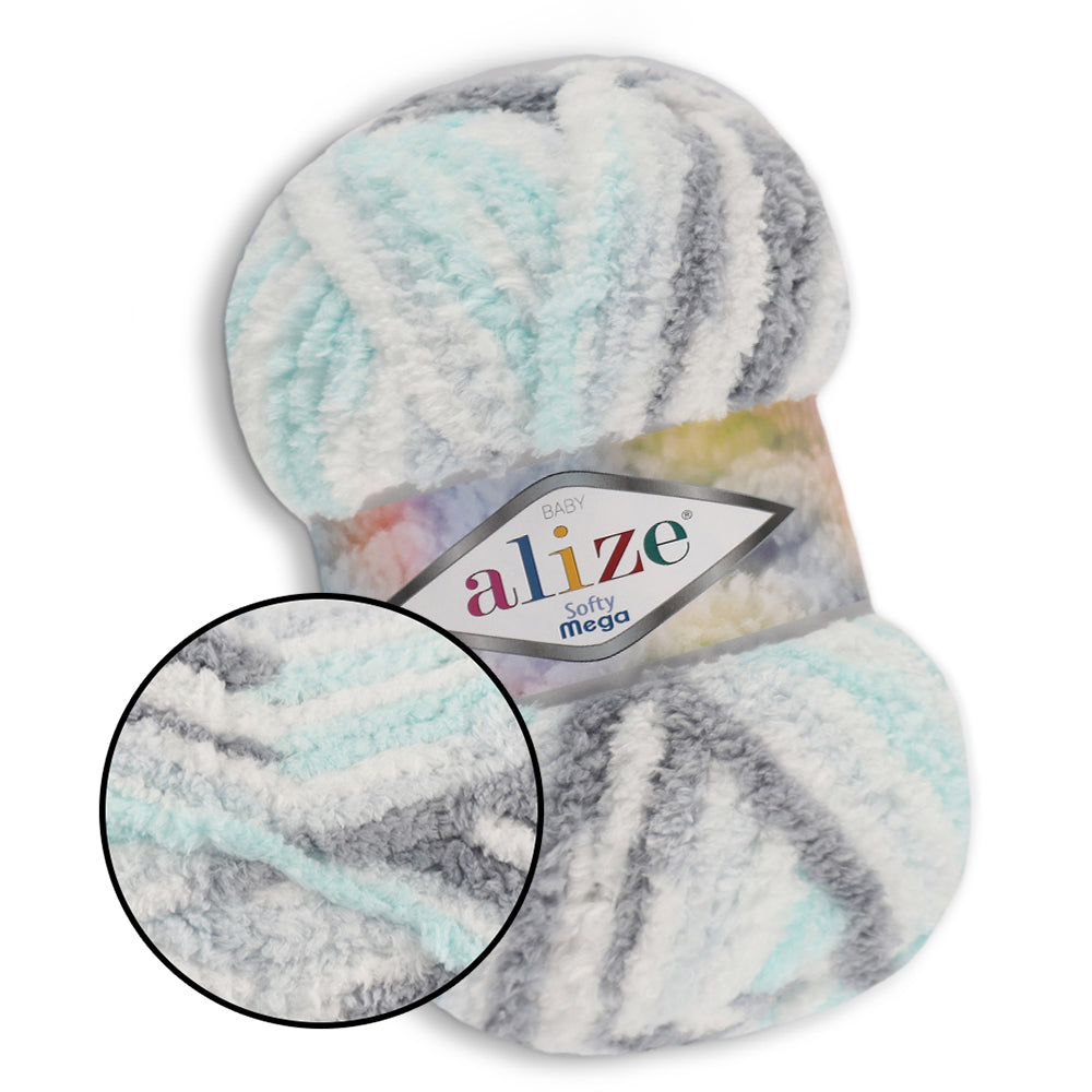 Alize Softy Mega, 34 colors, 3.5 oz / 131 yds