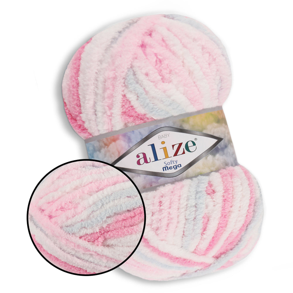 Alize Softy Mega, 34 colors, 3.5 oz / 131 yds