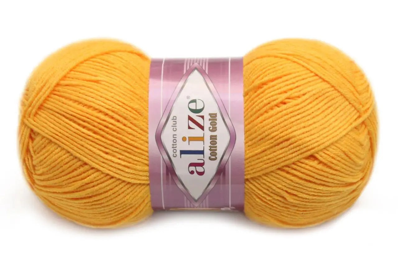 Alize Cotton Gold Yarn, 57 colors, 3.5 oz / 361 yds