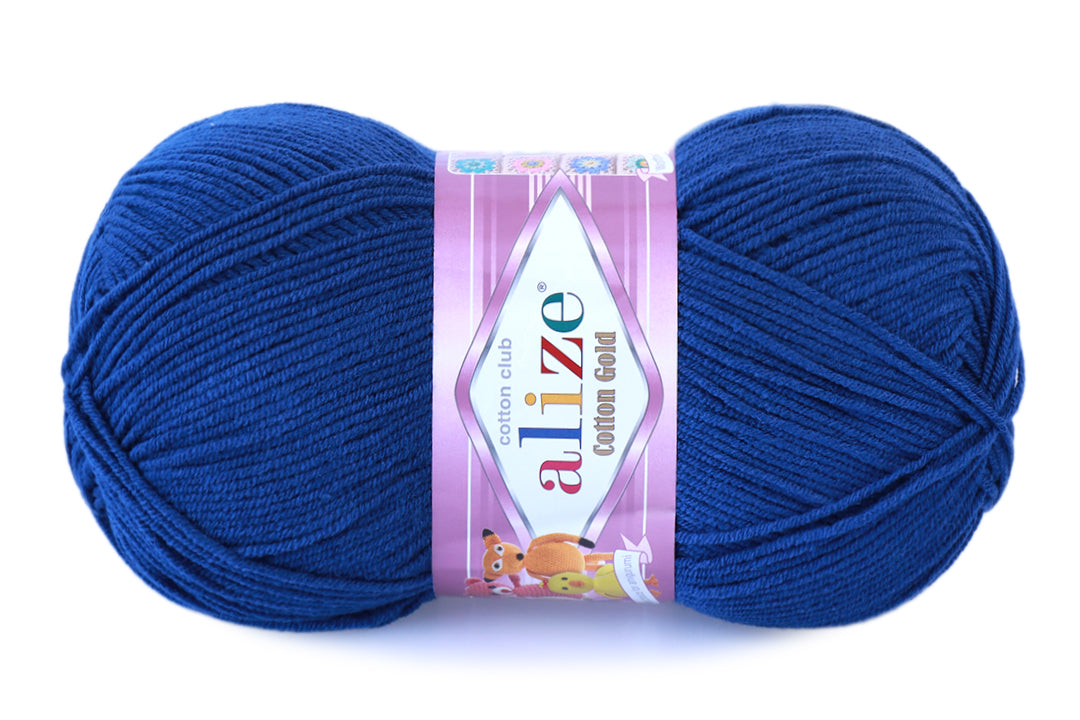 Alize Cotton Gold Yarn, 57 colors, 3.5 oz / 361 yds